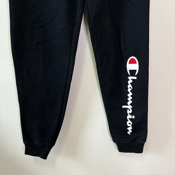 CLEARANCE - Champion Black Script Logo Powerblend Joggers - Picture 5 of 7